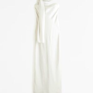 The A&F Julia Slip Strapless Scarf Maxi Dress